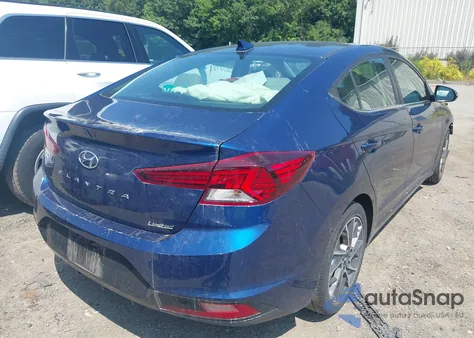 2020 Hyundai Elantra Limited z USA, uszkodzony, nr VIN 5NPD84LF6LH576958